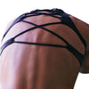 Sexy Scoop Collar Criss-Cross Solid Color Crop Top for Women