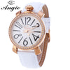 Angie ST7154L Matonini Series Leather Band Rhinestone Quartz Watch for Ladies Luminous Pointers