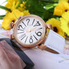 Angie ST7154L Matonini Series Leather Band Rhinestone Quartz Watch for Ladies Luminous Pointers