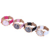 Angie ST7154L Matonini Series Leather Band Rhinestone Quartz Watch for Ladies Luminous Pointers