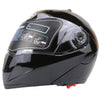Full Face Motorcycle Helmet Dual Visor Street Bike with Transparent Shield