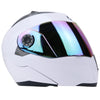 Full Face Motorcycle Helmet Dual Visor Street Bike with Colorful Shield