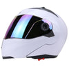 Full Face Motorcycle Helmet Dual Visor Street Bike with Colorful Shield