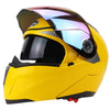 Full Face Motorcycle Helmet Dual Visor Street Bike with Colorful Shield