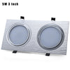 5W 3 Inch LED Double Square Recessed Downlight for Indoor Lighting