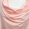 Trendy Pile Collar Sleeveless with Tube Top Pleated Patchwork Color Block T-shirt for Women