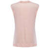 Trendy Pile Collar Sleeveless with Tube Top Pleated Patchwork Color Block T-shirt for Women