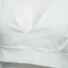 Sexy Plunging Neck Short Flare Sleeve Back Zipper Bowknot Lace-up Patchwork Crop Top for Women