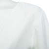 Sexy Plunging Neck Short Flare Sleeve Back Zipper Bowknot Lace-up Patchwork Crop Top for Women