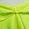 Fashionable Mid Waist Side Zipper Bowknot Pleated Patchwork Candy Color Shorts for Women
