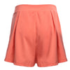 Fashionable Mid Waist Side Zipper Bowknot Pleated Patchwork Candy Color Shorts for Women