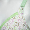 Adjustable Floral Print Front Button Wirefree Cotton Maternity Breastfeeding Nursing Bra