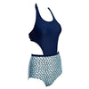 Trendy Sexy Fish Scale Pattern Halter Swimwear