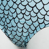 Trendy Sexy Fish Scale Pattern Halter Swimwear