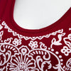 Casual Round Collar Short Sleeve Hollow Out Printed Patchwork Sheath T-shirt for Women