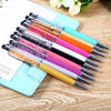 0.7mm Crystal Black Ballpoint Pen for Writing Office School Supplies