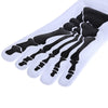 Paired Men Punk Cotton Five Fingers Toe Socks Skull Image for Outdoor Sports