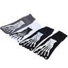 Paired Men Punk Cotton Five Fingers Toe Socks Skull Image for Outdoor Sports