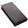 Solid Color Letter Hasp Zipper Vertical Clutch Wallet for Men