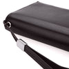 Solid Color Letter Hasp Zipper Vertical Clutch Wallet for Men
