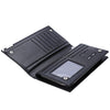 Solid Color Letter Hasp Zipper Vertical Clutch Wallet for Men