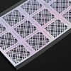 DIY Creative Silver Manicure Sticker Printing Template Hollow Decals for Girls