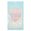 DIY Creative Silver Manicure Sticker Printing Template Hollow Decals for Girls