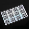 DIY Creative Silver Manicure Sticker Printing Template Hollow Decals for Girls