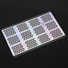 DIY Creative Silver Manicure Sticker Printing Template Hollow Decals for Girls