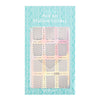 DIY Creative Silver Manicure Sticker Printing Template Hollow Decals for Girls
