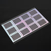 DIY Creative Silver Manicure Sticker Printing Template Hollow Decals for Girls