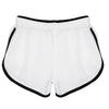 Active High Elasitc Waist Drawstring with Pocket Straight Color Block Cotton Shorts for Women