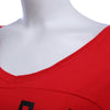Casual V-neck Short Sleeve Stripe Letter Loving Heart Print Loose T-shirt for Women