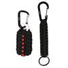 Outdoor Practical Paracord Survival Grenade Shape Kit Carabiner Fishing Tools with Snap Hook Key Chain