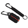 Outdoor Practical Paracord Survival Grenade Shape Kit Carabiner Fishing Tools with Snap Hook Key Chain