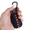 Outdoor Practical Paracord Survival Grenade Shape Kit Carabiner Fishing Tools with Snap Hook Key Chain
