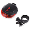 Handy Bike Safety Laser Caution Flashing Tail Light Riding Kit