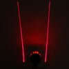 Handy Bike Safety Laser Caution Flashing Tail Light Riding Kit