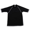 Short Sleeves Straitjacket Top Collar Rash Guard Lycra Swimsuit Surfing Swim Shirt
