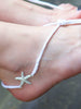 Pair of Stylish Starfish Decorated Lace Up Barefoot Sandals For Women