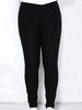 Casual Plus Size High Waist Solid Color Elastic Ankle Pants For Women