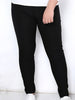 Casual Plus Size High Waist Solid Color Elastic Ankle Pants For Women
