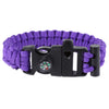 Multifuctional Survival Paracord Bracelet with Whistle Compass Flint Fire Starter Outdoor Emergency Use