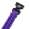 Multifuctional Survival Paracord Bracelet with Whistle Compass Flint Fire Starter Outdoor Emergency Use
