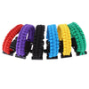 Multifuctional Survival Paracord Bracelet with Whistle Compass Flint Fire Starter Outdoor Emergency Use
