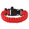 Multifuctional Survival Paracord Bracelet with Whistle Compass Flint Fire Starter Outdoor Emergency Use