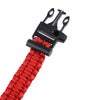 Multifuctional Survival Paracord Bracelet with Whistle Compass Flint Fire Starter Outdoor Emergency Use