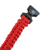 Multifuctional Survival Paracord Bracelet with Whistle Compass Flint Fire Starter Outdoor Emergency Use