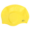 Shenyu Unisex Swimming Long Hair Silicone Cap with Ear Cup Protection