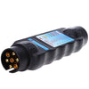 T22773 7 Pin 12V 12N Plastic European Standard Round Hole Trailer Plug Battery Tester N Type